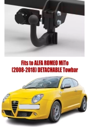 Detachable Swan Neck Tow Bar For Alfa Romeo MITO(2008-2018) F-125
