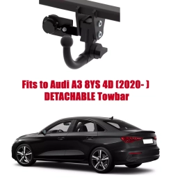 Detachable Swan Neck Tow Bar For Audi A3 4D (8YS)  incl. S line (2020- ) A-126