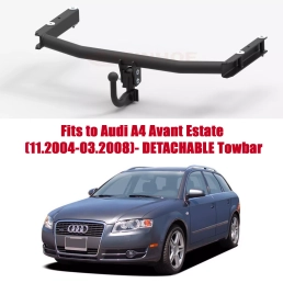 Detachable Swan Neck Tow Bar For Audi A4 Estate (incl. Quattro) (2004-2008) A-085