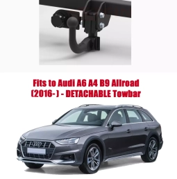 Detachable Swan Neck Tow Bar For Audi A4 B9 Allroad (B9) (Quattro) (incl. version with smart opener) (2016-) A-110