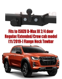 Flange Neck Tow Bar For ISUZU D-Max III 2/4 doors (Regular/Extended/Crew cab model)(2019-) I-034