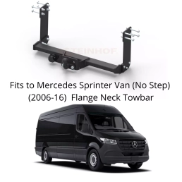 Flange Neck Tow Bar For Mercedes SPRINTER Van NO STEP (2006-18) V-032
