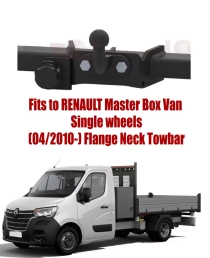 Flange Neck Tow Bar For RENAULT Master Box Van (Box Van)  (Single wheels) (2010-) R-064