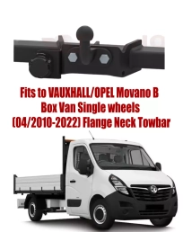 Flange Neck Tow Bar For VAUXHALL/OPEL Movano B (Box Van)  (Single wheels) 2010-2022 R-064