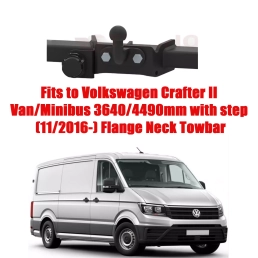 Flange Neck Tow Bar For VW Crafter II Van,  Minibus with step 3640 / 4490 mm Single wheel front wheel drive FWD (2016-) V-039
