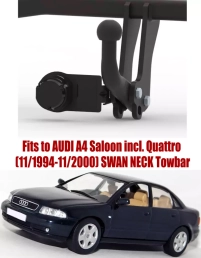 Swan Neck Tow Bar For AUDI A4 Saloon (incl. Quattro) (1994-2000) A-079