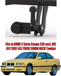 Swan Neck Tow Bar For BMW 3 Series E36 Coupe (1991-1999) B-040