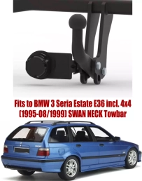 Swan Neck Tow Bar For BMW 3 Series E36 Estate (1995-1999) B-040
