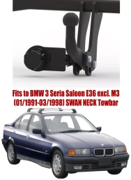 Swan Neck Tow Bar For BMW 3 Series E36 Saloon (1991-1998) B-040
