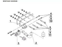 Swan Neck Tow Bar For JEEP Grand Cherokee (WH) Limited, Laredo, Overland (2005-2011) J-050/1
