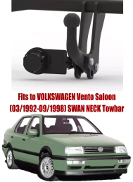 Swan Neck Tow Bar For VW Vento Saloon (1992-1998) V-050