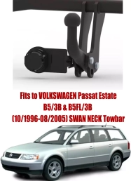 Swan Neck Tow Bar For VW Passat Estate (B5/3B & B5FL/3B) (1996-2005) V-115