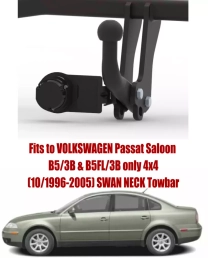 Swan Neck Tow Bar For VW Passat Saloon (only 4x4) (B5/3B & B5FL/3B) (1996-2005) V-145