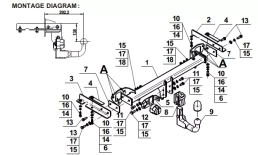Detachable Tow Bar For SUBARU Forester SH (2008-2013) S-365