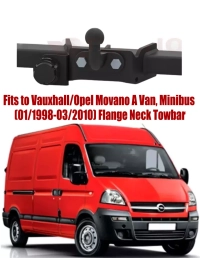 Flange Neck Tow Bar For Vauxhall/Opel Movano A (1998-2010) R-082/1