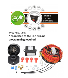 TOW BAR WIRING 13-PIN + for CanBUS + Relay (no coding)