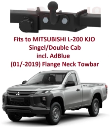 Flange Neck Tow Bar For MITSUBISHI L-200 Single/Double Cab KJ0 (incl. AdBlue) (2019-) M-361