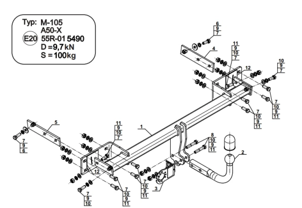 Tow Bar M-105 (1)