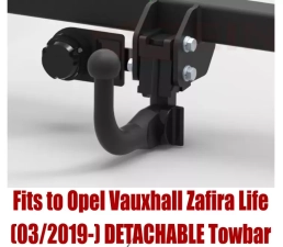 Detachable Swan Neck Tow Bar For VAUXHALL Zafira Life (2019-) T-184