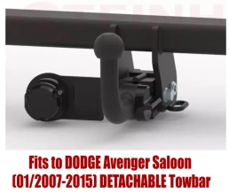 Detachable Tow Bar For Dodge Avenger 4D Saloon (2007-2015) C-214