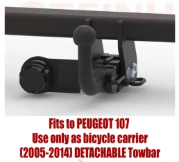 Detachable Tow Bar PEUGEOT 107 (2005-2014) C-009