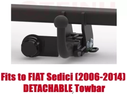 Detachable Tow Bar For FIAT Sedici (2006-2014) F-144