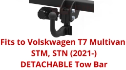 Detachable Swan Neck Tow Bar For Volskwagen T7 Multivan STM STN (2021-) V-084