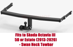 Swan Neck Tow Bar For Skoda Octavia III Hatchback Estate /not RS (2013-2020) V-062