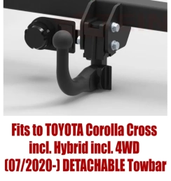 Detachable Swan Neck Tow Bar For TOYOTA Corolla Cross (2020-) T-240