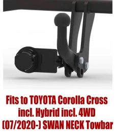 Swan Neck Tow Bar For TOYOTA Corolla Cross (2020-) T-239