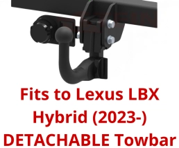 Detachable Swan Neck Tow Bar For Lexus LBX Hybrid (2023-) T-237