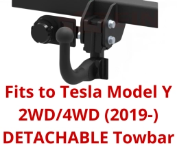 Detachable Swan Neck Tow Bar For Tesla Model Y (2019-) T-021