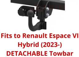 Detachable Swan Neck Tow Bar For Renault Espace VI Hybrid (2023-) R-145