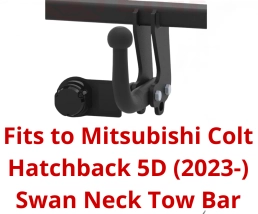 Swan Neck Tow Bar For Mitsubishi Colt Hatchback 5D (2023-) R-031