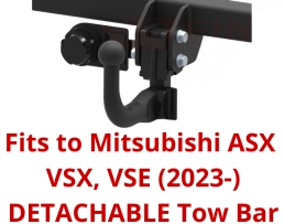 Detachable Swan Neck Tow Bar For Mitsubishi ASX II VSX VSE (2023-) R-019