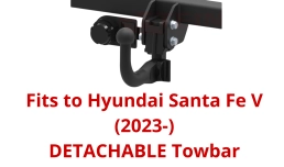 Detachable Swan Neck Tow Bar For Hyundai Santa Fe V (2023-) H-297