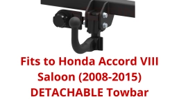 Detachable Swan Neck Tow Bar For Honda Accord VIII Saloon (2008-2015) H-054