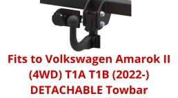 Detachable Swan Neck Tow Bar For Volkswagen Amarok II T1A T1B 4WD (2022-) F-320