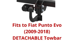 Detachable Swan Neck Tow Bar For Fiat Punto Evo (2009-2018) F-125