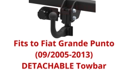 Detachable Swan Neck Tow Bar For Fiat Grande Punto (2005-2013) F-125