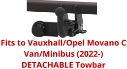 Detachable Tow Bar For Vauxhall / Opel Movano C Van, Minibus (2022-) F-081