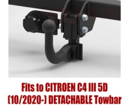 Detachable Swan Neck Tow Bar For CITROEN C4 III (2020-) C-062