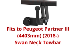 Swan Neck Tow Bar For PEUGEOT PARTNER III 4403mm (2018-) C-023