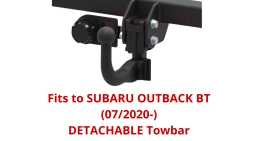 Detachable Swan Neck Tow Bar For SUBARU OUTBACK BT (2020-) S-436