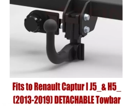 Detachable Swan Neck Tow Bar For RENAULT Captur I J5/H5 (2013-2019) R-017
