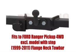 Flange Neck Tow Bar For FORD Ranger Pickup 4WD (1999-2011) F-280