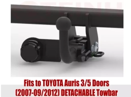 Detachable Tow Bar For TOYOTA Auris 3/5 Doors (2007-2012) T-091