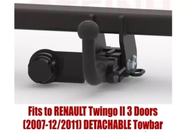 Detachable Tow Bar For RENAULT Twingo II 3 Doors (2007-2011) R-137