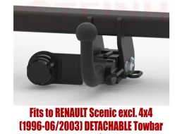 Detachable Tow Bar For RENAULT Scenic excl. 4x4 (1996-2003) R-101