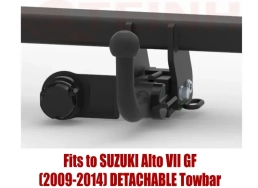 Detachable Tow Bar For SUZUKI Alto VII GF (2009-2014) S-377